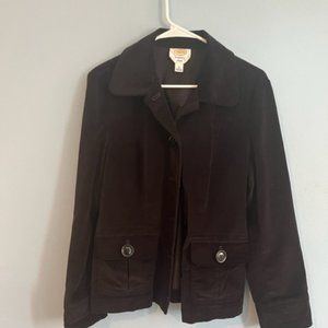 Talbots velveteen shacket